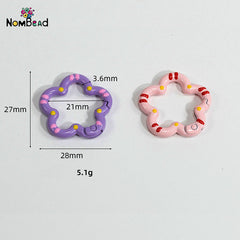 Flower Snap Hook Key Ring