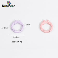 Butterfly Knot Bamboo Knot Key Ring Jewelry Accessories For DIY Phone Chains