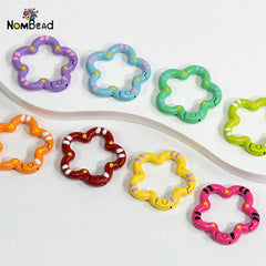 Flower Snap Hook Key Ring