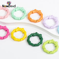 Butterfly Knot Bamboo Knot Key Ring Jewelry Accessories For DIY Phone Chains