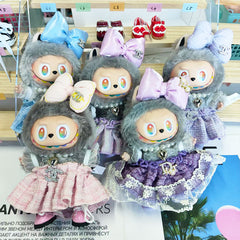 Labubu's clothes cc and diro skirt and some accessories 17cm Doll clothes