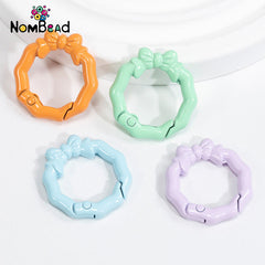 Butterfly Knot Bamboo Knot Key Ring Jewelry Accessories For DIY Phone Chains