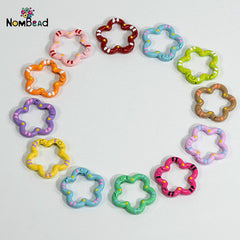 Flower Snap Hook Key Ring