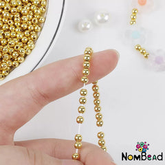 2/3/4mm Iron Beads Space Beads Jewelry Accessories For DIY Phone Chains