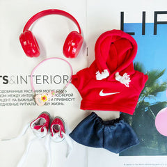 Labubu's clothes nike Hoodie and some accessories Doll clothes