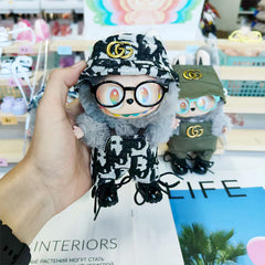 Labubu's clothes cc Printed overalls and some accessories 17cm Doll clothes