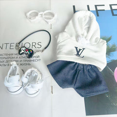 Labubu's clothes lv Hoodie and some accessories 17cm Doll clothes