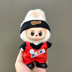 Only the clothes are suitable for Labubu baby clothes, the first, second and third generations labubu clothes, 17cm vinyl pendant, doll set.