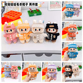 New knitted sweater hat two-piece set rabub doll clothes creative wear DIY doll accessories