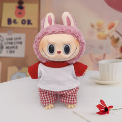 Labubu clothes cute vinyl doll one two three generations labubu baby clothes set sit party accessories