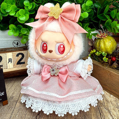 Suitable for labubu clothes labubu baby clothes 17cm plush vinyl can be worn for the first and second generations