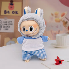 Labubu clothes cute vinyl doll one two three generations labubu baby clothes set sit party accessories