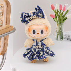 Spot first and second generation labubu Labubu baby clothes, Xiaoxiangfeng princess skirt, overalls, hats, dolls, big-name sets