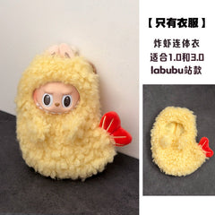 Only doll clothes, fried shrimp convenience store, labubu doll clothes, second-generation vinyl clothes, accessories, bento box, doll, turtle, and honey