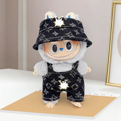 Spot first and second generation labubu Labubu baby clothes, Xiaoxiangfeng princess skirt, overalls, hats, dolls, big-name sets