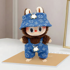 Spot first and second generation labubu Labubu baby clothes, Xiaoxiangfeng princess skirt, overalls, hats, dolls, big-name sets