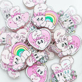 Bunny Acrylic Pendants for Keychains |Keychain, Pen & Bag Charm Supplies