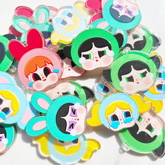 Crybaby Acrylic Pendants for Keychains |Character Charm for Necklace, Phone Strap & Keychain
