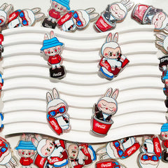 Labubu Acrylic Pendants for Keychains |Character Charm for Necklace, Phone Strap & Keychain