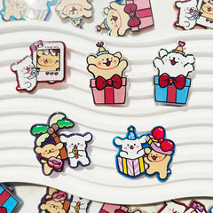 LinePuppy Acrylic Pendants for Keychains |Character Charm for Necklace, Keychain, Pen & Bag Charms