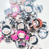 Skullpanda Acrylic Pendants for Keychains |Character Charm for Necklace, Phone Strap & Keychain