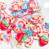 Strawberry Girl Acrylic Pendants for Keychains |Character Charm for Necklace, Keychain, Pen & Bag Charms