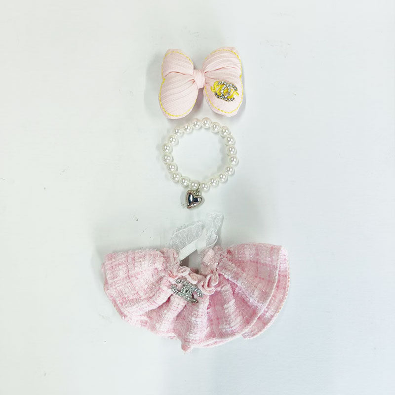 Labubu's clothes cc and diro skirt and some accessories 17cm Doll clothes
