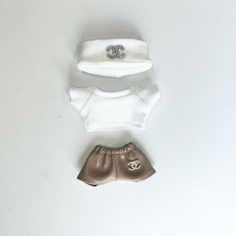 Labubu's clothes cc Sweaters and some accessories 17cm Doll clothes
