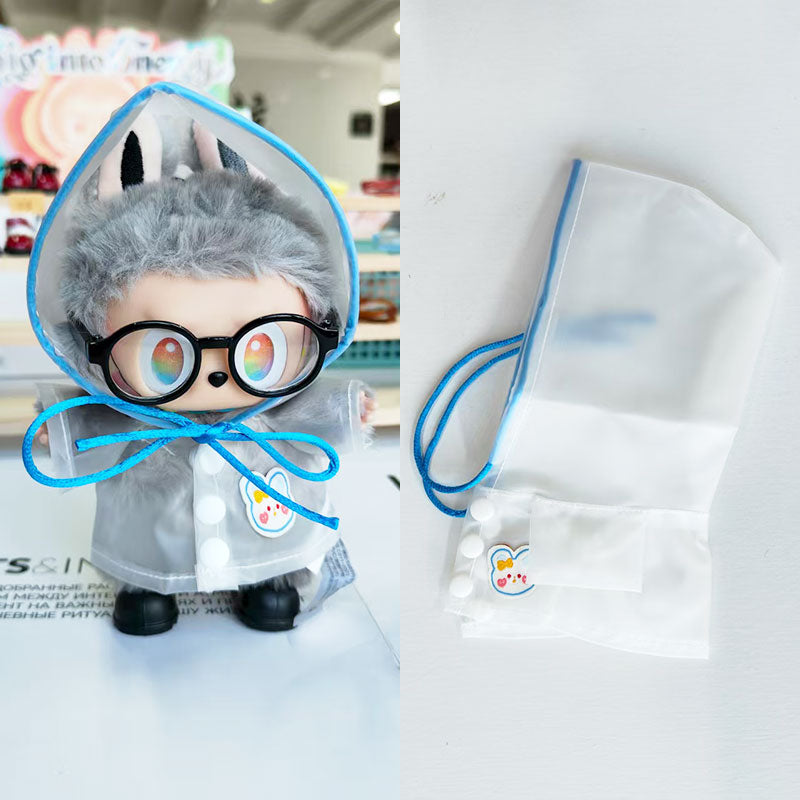 Labubu's clothes Raincoat and some accessories 17cm Doll clothes