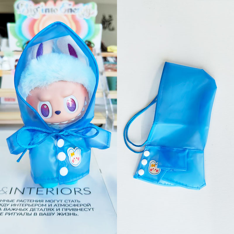Labubu's clothes Raincoat and some accessories 17cm Doll clothes