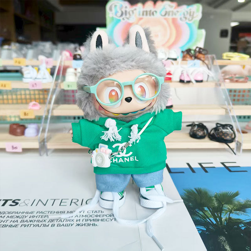 Labubu's clothes cc Hoodie and some accessories 17cm Doll clothes