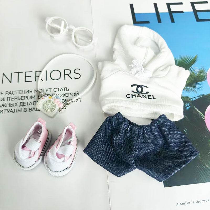 Labubu's clothes cc Hoodie and some accessories 17cm Doll clothes