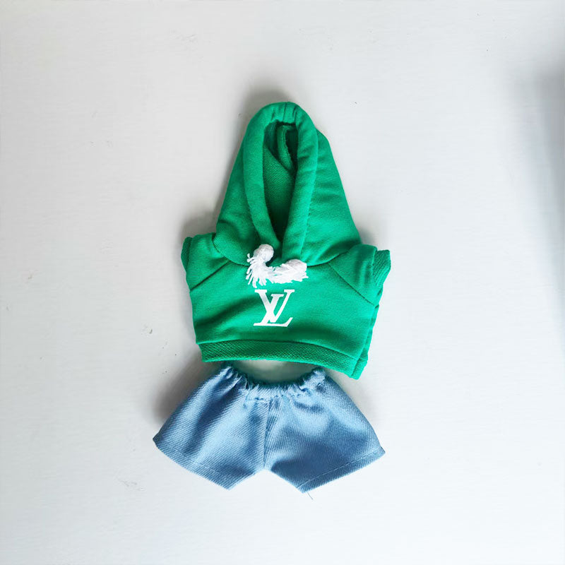 Labubu's clothes lv Hoodie and some accessories 17cm Doll clothes