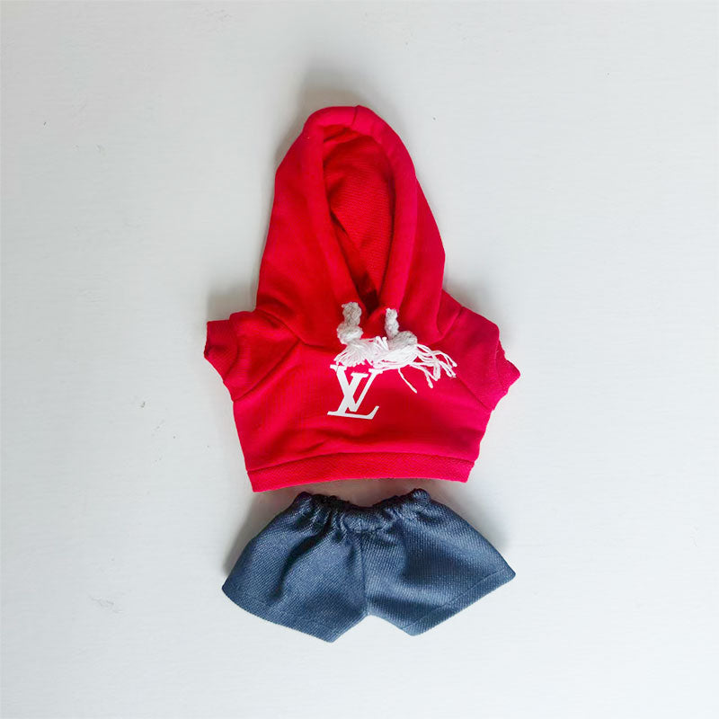 Labubu's clothes lv Hoodie and some accessories 17cm Doll clothes