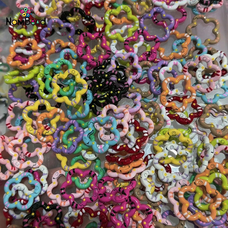 Flower Snap Hook Key Ring