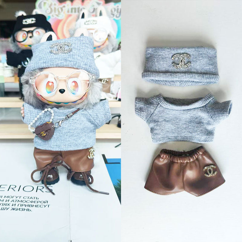 Labubu's clothes cc Sweaters and some accessories 17cm Doll clothes