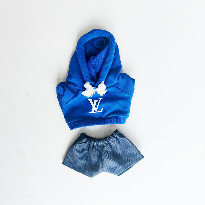Labubu's clothes lv Hoodie and some accessories 17cm Doll clothes