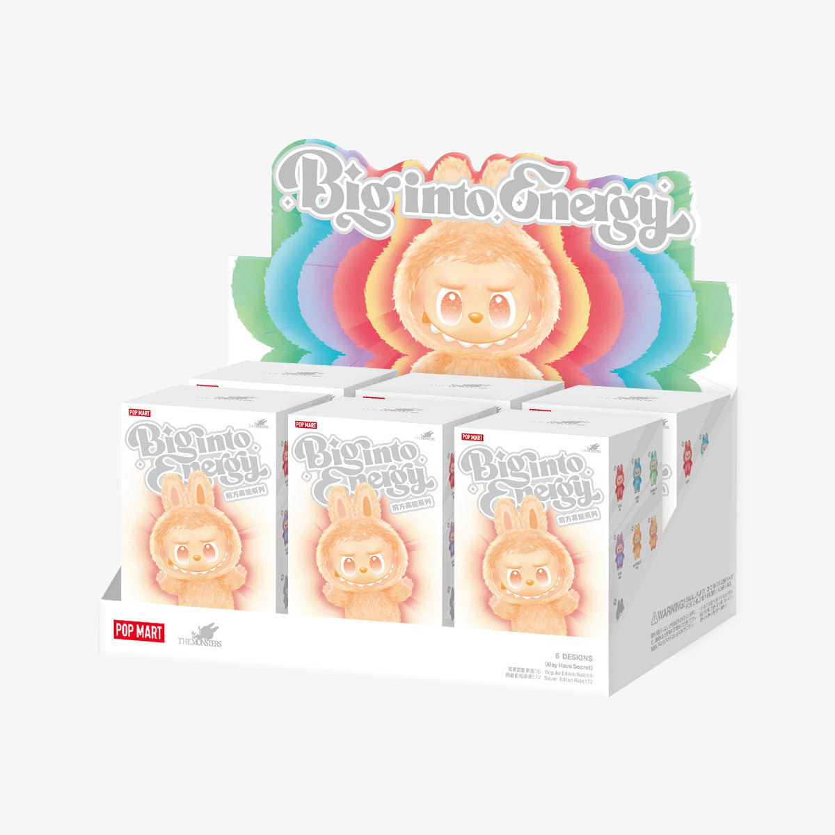 Third Generation Labubu Doll THE MONSTERS Big into Energy Series-Vinyl Plush Pendant Blind Box