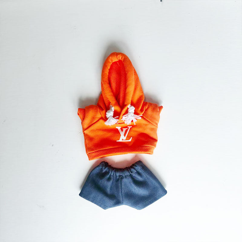 Labubu's clothes lv Hoodie and some accessories 17cm Doll clothes