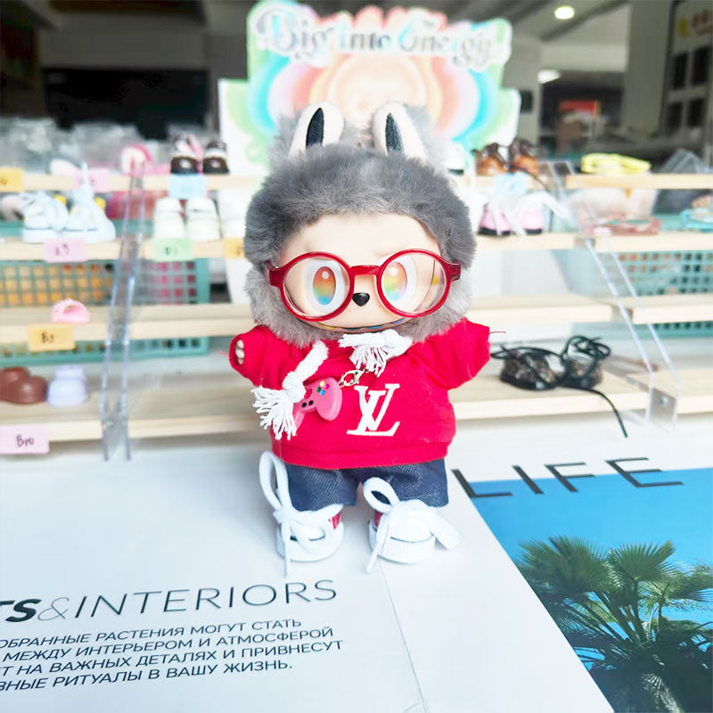 Labubu's clothes lv Hoodie and some accessories 17cm Doll clothes