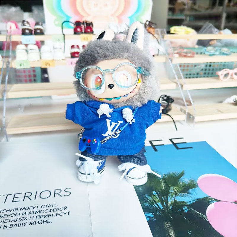 Labubu's clothes lv Hoodie and some accessories 17cm Doll clothes