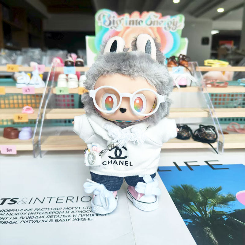 Labubu's clothes cc Hoodie and some accessories 17cm Doll clothes