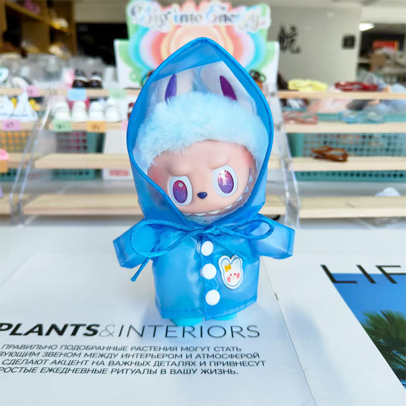 Labubu's clothes Raincoat and some accessories 17cm Doll clothes