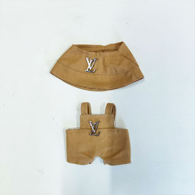 Labubu's clothes lv overalls and some accessories 17cm Doll clothes