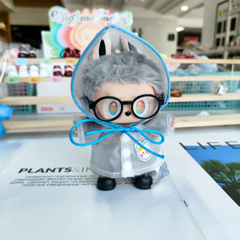 Labubu's clothes Raincoat and some accessories 17cm Doll clothes