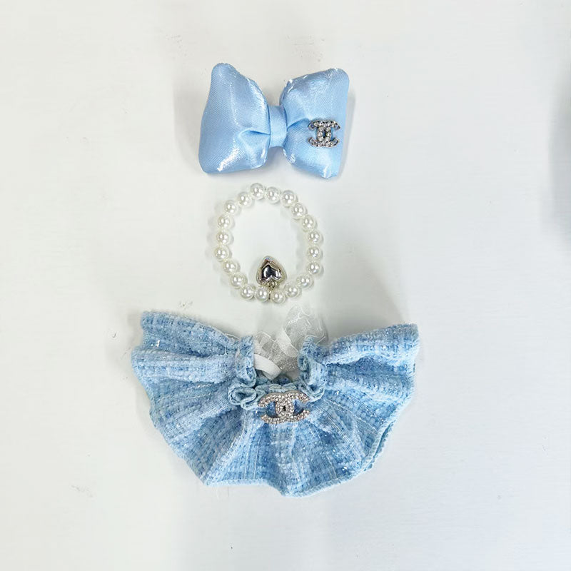 Labubu's clothes cc and diro skirt and some accessories 17cm Doll clothes