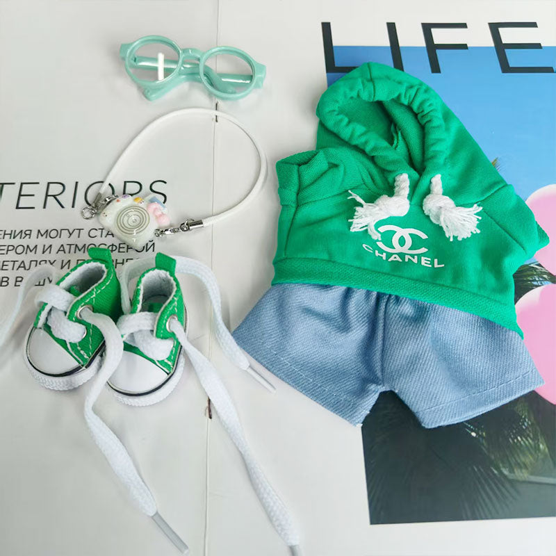 Labubu's clothes cc Hoodie and some accessories 17cm Doll clothes