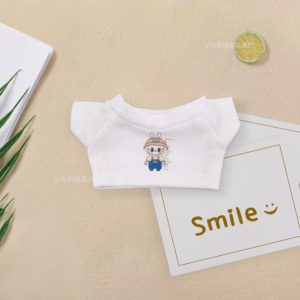 Labubu baby clothes collection creative 17cm doll wearing set labubu vinyl doll clothes accessories