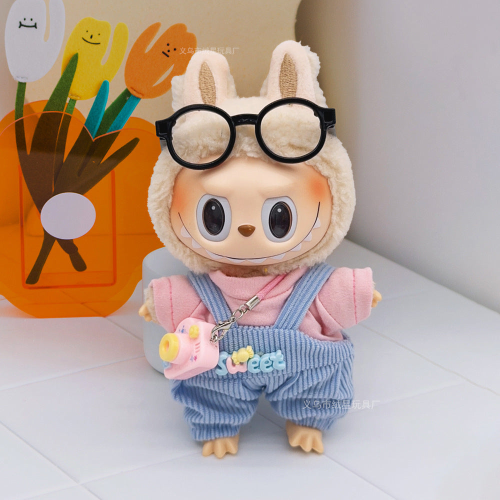 Labubu clothes cute vinyl doll one two three generations labubu baby clothes set sit party accessories