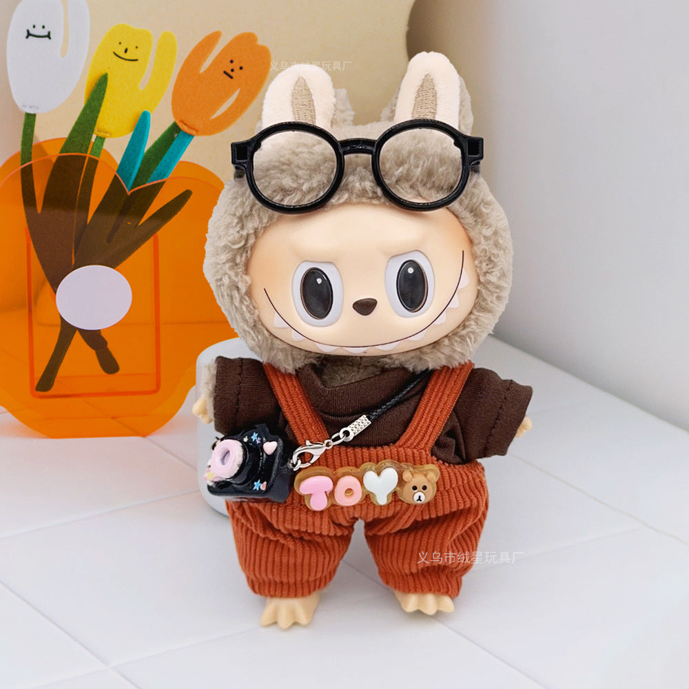 Labubu clothes cute vinyl doll one two three generations labubu baby clothes set sit party accessories